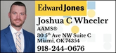 Edward Jones - Financial Advisor: Joshua C Wheeler Sponsorship Banner