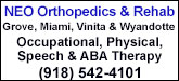 NEO Orthopedics & Rehab Sponsorship Banner